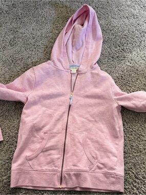 J. Crew Factory Girls Light Pink Zip Hoodie
